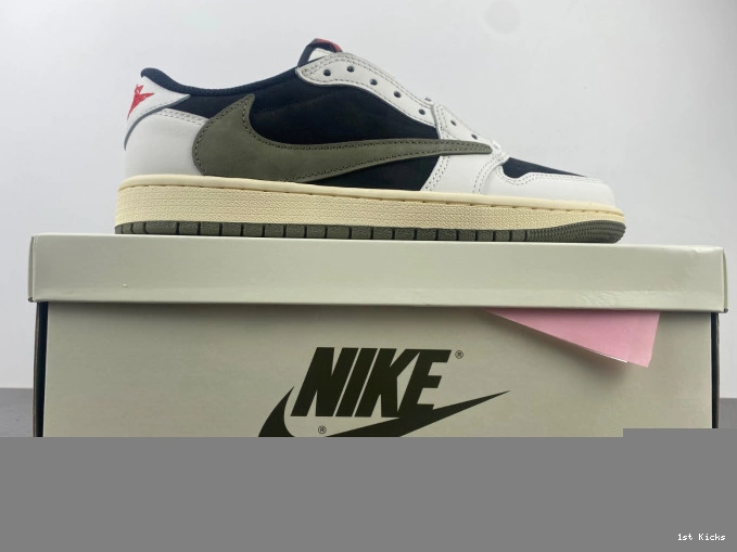 OG 1 Air DZ4137-106 WMNS Olive Jordan x Scott Low Travis 0520